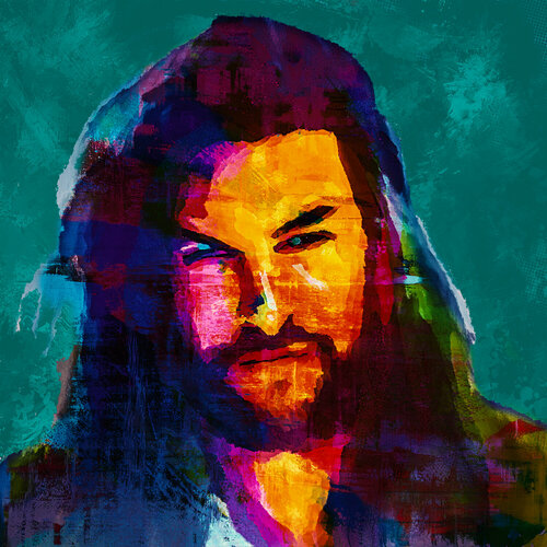 Jason Momoa Portrait di Holger Mühlbauer-Gardemin, Altri media in vendita su Singulart