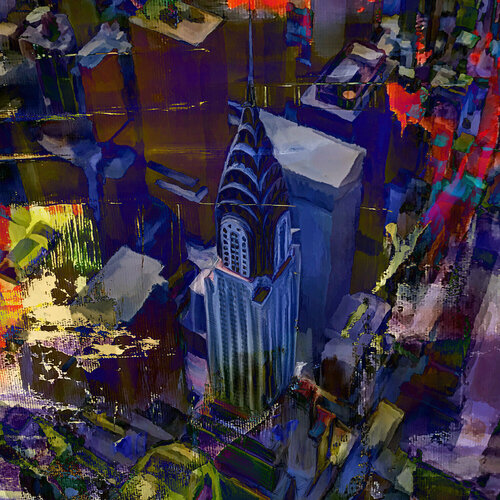Chrysler Building in Manhatten, New York von Holger Mühlbauer-Gardemin, Andere Medien kaufen auf Singulart