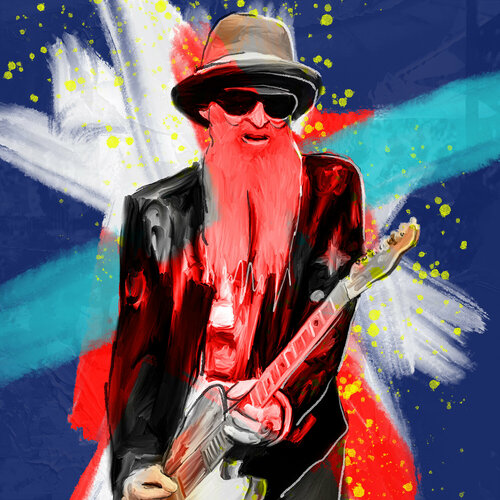 Billy Gibbons on stage Holger Mühlbauer-Gardemin