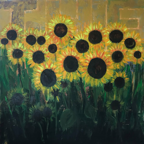 THE Sunflower field golden sky Holger Mühlbauer-Gardemin