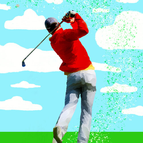 Golf! van Holger Mühlbauer-Gardemin, Schilderij te koop op Singulart