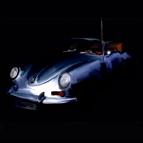 PORSCHE OLDTIMER Silverfly di Holger Mühlbauer-Gardemin, Altri media in vendita su Singulart