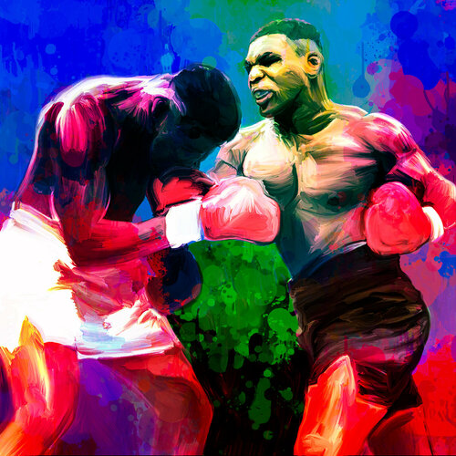 Boxkampf di Holger Mühlbauer-Gardemin, Pittura in vendita su Singulart