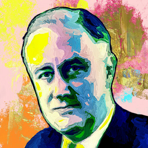 Roosevelt der 32. Präsident USA par Holger Mühlbauer-Gardemin, Autres supports en vente sur Singulart