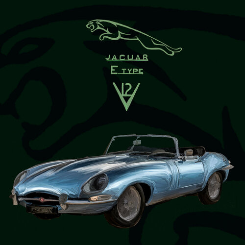 JAGUAR E-TYPE V12 von Holger Mühlbauer-Gardemin, Andere Medien kaufen auf Singulart