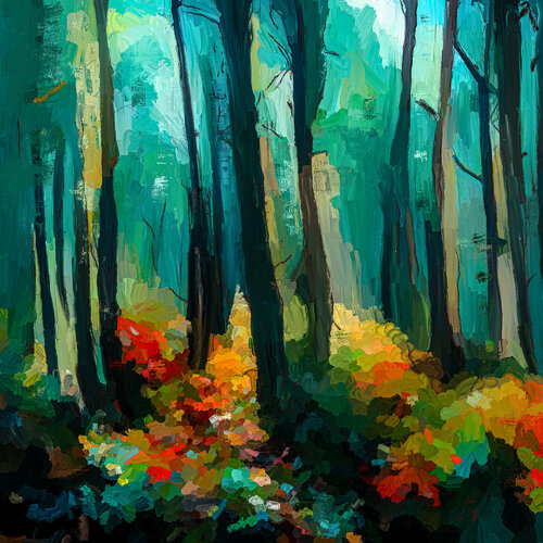 Herbstwald di Holger Mühlbauer-Gardemin, Digitale in vendita su Singulart