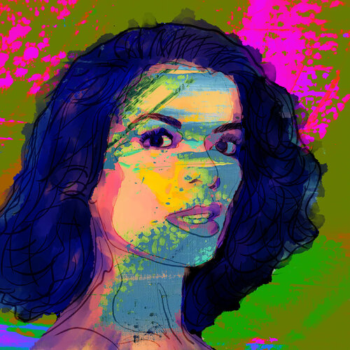 Bianca Jagger di Holger Mühlbauer-Gardemin, Altri media in vendita su Singulart