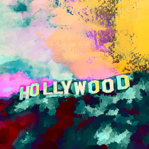 Hollywood Sign di Holger Mühlbauer-Gardemin, Altri media in vendita su Singulart