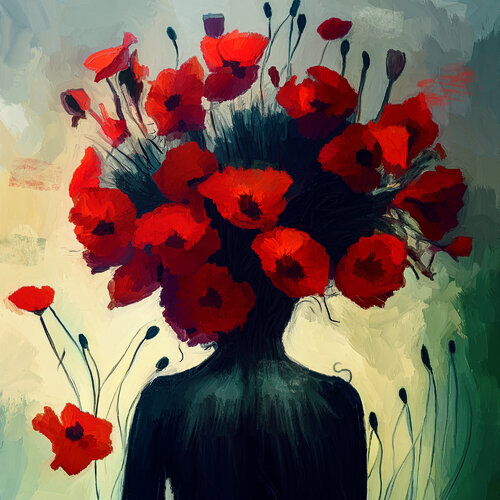 Mohnblumenmädchen Holger Mühlbauer-Gardemin