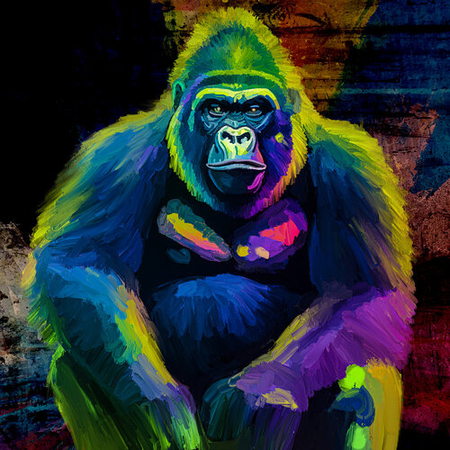 Silberrücken von Holger Mühlbauer-Gardemin, Malerei kaufen auf Singulart