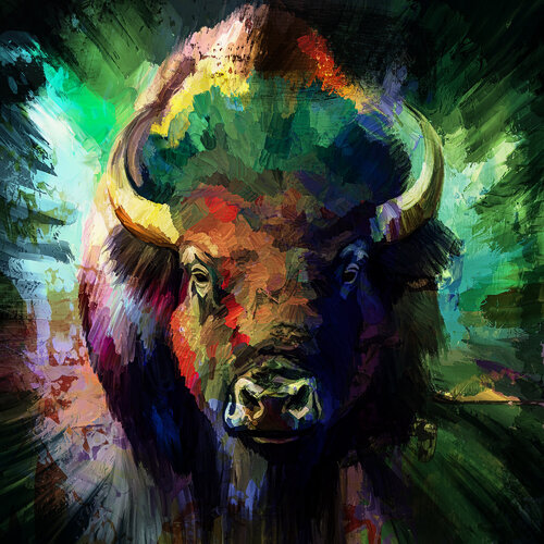 Der Büffel Holger Mühlbauer-Gardemin