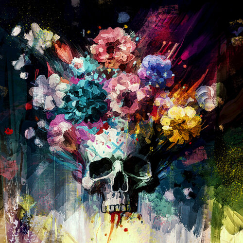 Flowerskull de Holger Mühlbauer-Gardemin, Otros medios a la venta en Singulart