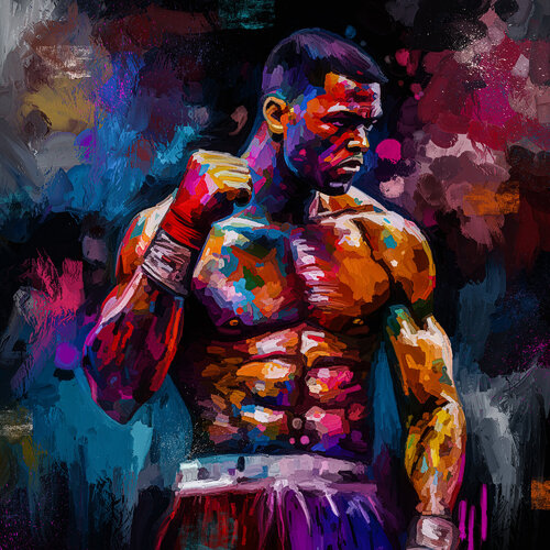 Der Boxer by Holger Mühlbauer-Gardemin, Painting for Sale on Singulart