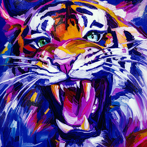 Tigerangriff by Holger Mühlbauer-Gardemin, Other Media for Sale on Singulart