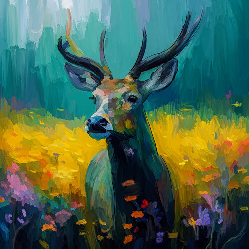 Rehbock auf Sommerwiese by Holger Mühlbauer-Gardemin, Other Media for Sale on Singulart
