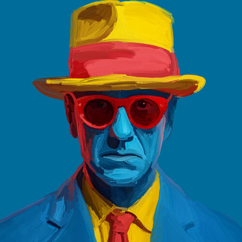 Yellow hat Holger Mühlbauer-Gardemin