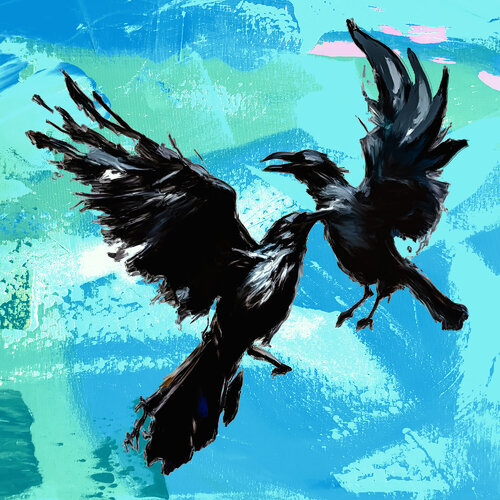 Machtkampf van Holger Mühlbauer-Gardemin, Schilderij te koop op Singulart