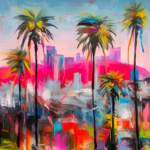 Hollywood view von Holger Mühlbauer-Gardemin, Malerei kaufen auf Singulart