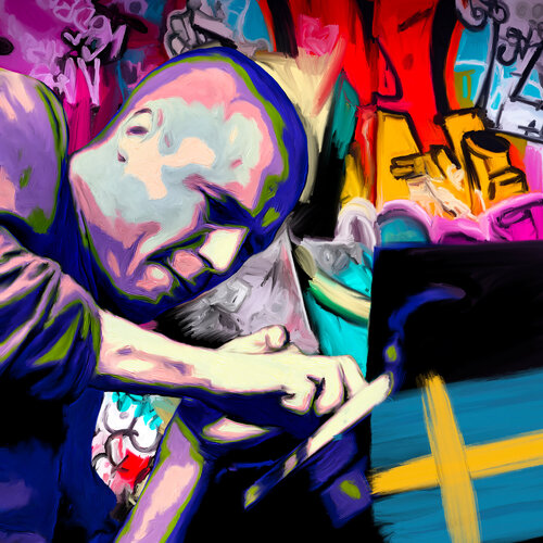 Esbjörn Svensson par Holger Mühlbauer-Gardemin, Peinture en vente sur Singulart