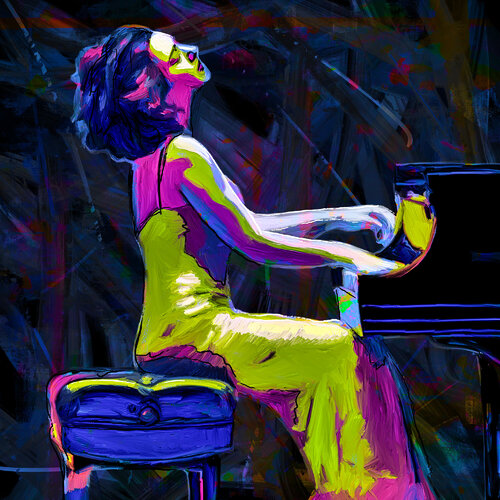 Khatia Buniatishvili de Holger Mühlbauer-Gardemin, Pintura a la venta en Singulart