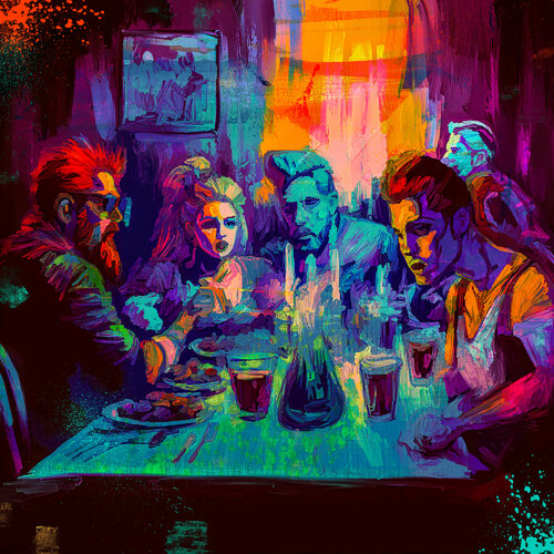 Supper von Holger Mühlbauer-Gardemin, Malerei kaufen auf Singulart