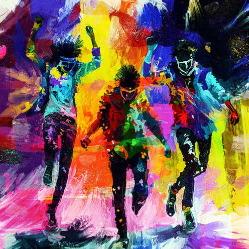 Crazy People di Holger Mühlbauer-Gardemin, Pittura in vendita su Singulart