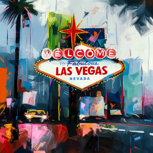 Las Vegas von Holger Mühlbauer-Gardemin, Malerei kaufen auf Singulart