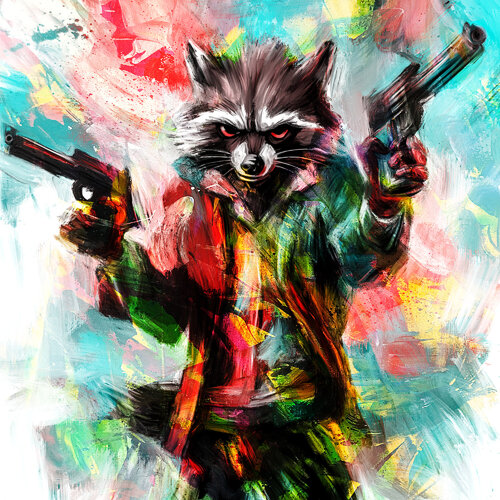 Gangster Waschbär Holger Mühlbauer-Gardemin