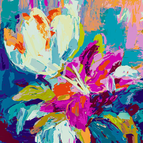 Weisslila Blumen Holger Mühlbauer-Gardemin