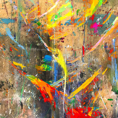 wild abstraction van Holger Mühlbauer-Gardemin, Schilderij te koop op Singulart