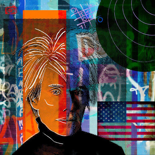 Andy Pop di Holger Mühlbauer-Gardemin, Pittura in vendita su Singulart