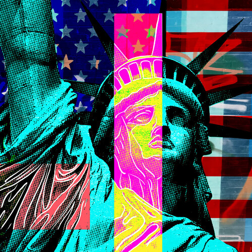 POP Liberty de Holger Mühlbauer-Gardemin, Pintura a la venta en Singulart