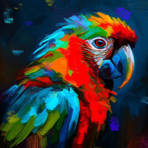 Papagei von Holger Mühlbauer-Gardemin, Malerei kaufen auf Singulart