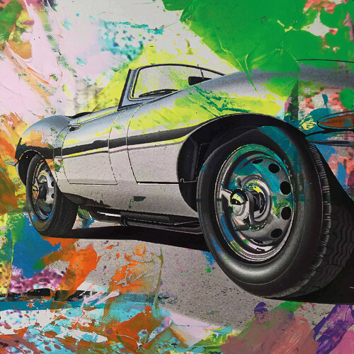 Jaguar Chrom E-Type by Holger Mühlbauer-Gardemin, 油畫 for Sale on Singulart