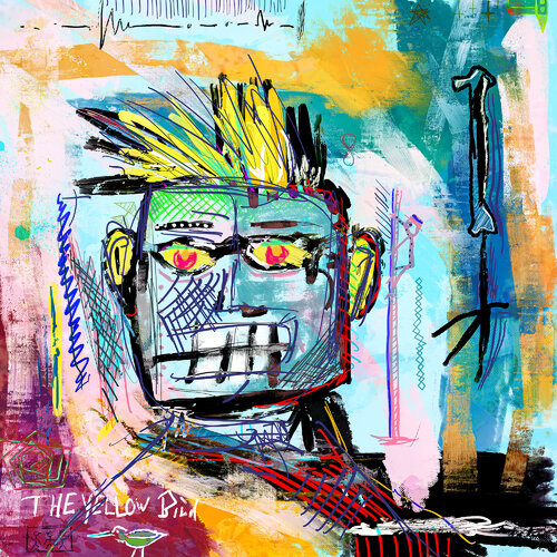 The Yellow Bird di Holger Mühlbauer-Gardemin, Pittura in vendita su Singulart