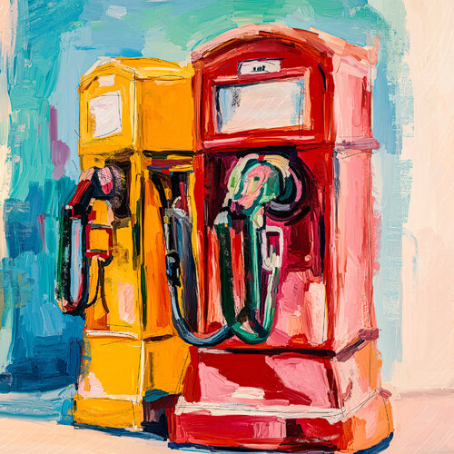 Tanksäulen par Holger Mühlbauer-Gardemin, Peinture en vente sur Singulart