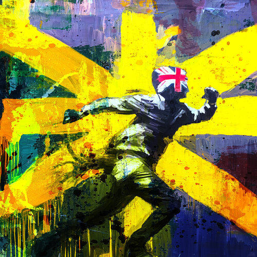 British Runner by Holger Mühlbauer-Gardemin, Painting for Sale on Singulart