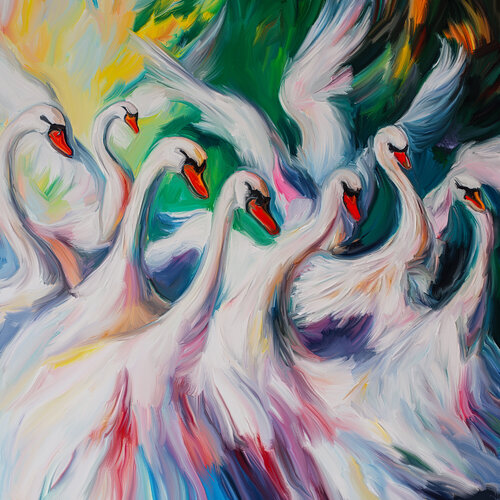 Schwanengesang by Holger Mühlbauer-Gardemin, Painting for Sale on Singulart