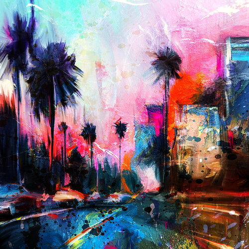 Hollywood Streets von Holger Mühlbauer-Gardemin, Malerei kaufen auf Singulart