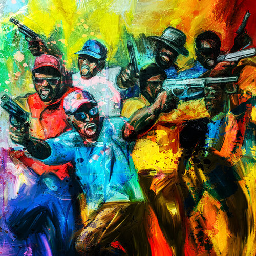 Gangsta Rap di Holger Mühlbauer-Gardemin, Pittura in vendita su Singulart