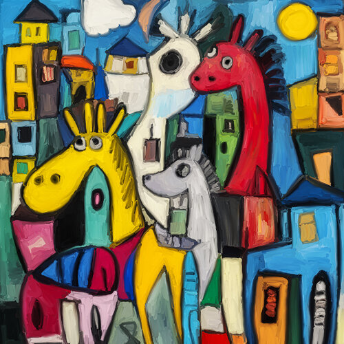 Tiere in der Grossstadt 2 de Holger Mühlbauer-Gardemin, Digital a la venta en Singulart