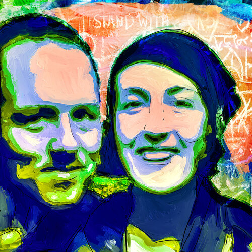 Charles et Marie-Laure de Noailles van Holger Mühlbauer-Gardemin, Schilderij te koop op Singulart