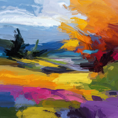 Herbstbild de Holger Mühlbauer-Gardemin, Pintura a la venta en Singulart