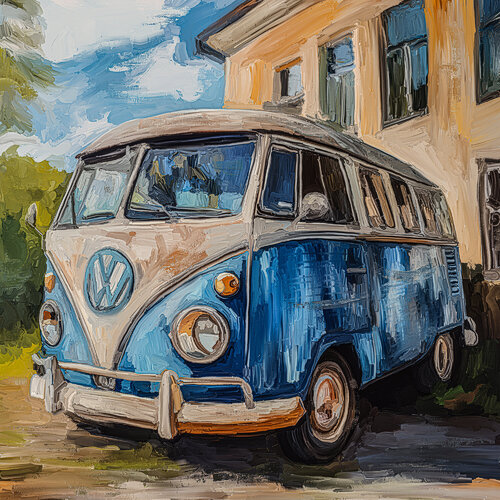 Blue Home van Holger Mühlbauer-Gardemin, Schilderij te koop op Singulart