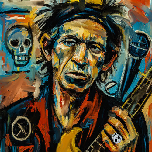 Keith im Basquiat Style von Holger Mühlbauer-Gardemin, Malerei kaufen auf Singulart