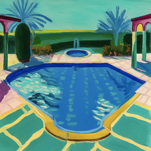 Pool von Holger Mühlbauer-Gardemin, Malerei kaufen auf Singulart