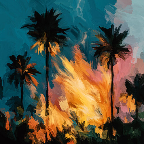 Burning Malibu von Holger Mühlbauer-Gardemin, Malerei kaufen auf Singulart