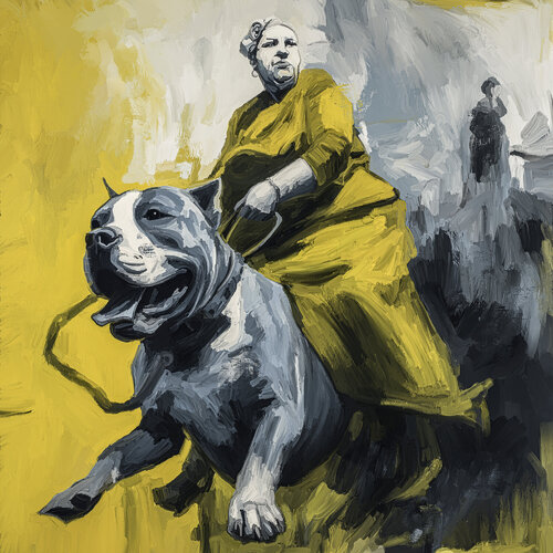 Strong Dog von Holger Mühlbauer-Gardemin, Malerei kaufen auf Singulart