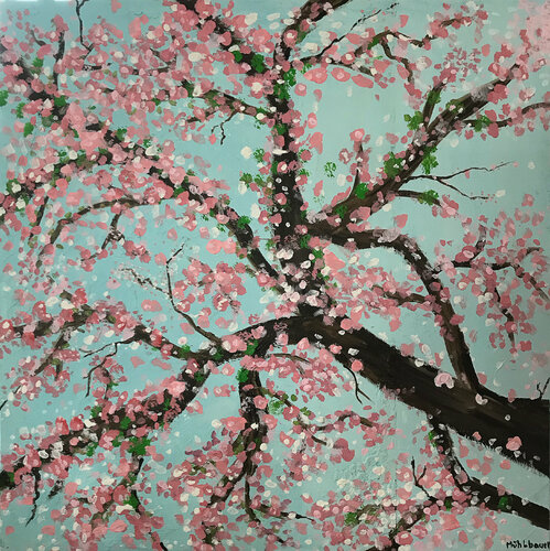 Kirschblüte by Holger Mühlbauer-Gardemin, 油畫 for Sale on Singulart