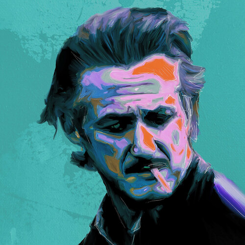 Portrait eines Hollywood Actors, Sean Penn. van Holger Mühlbauer-Gardemin, Digitaal te koop op Singulart